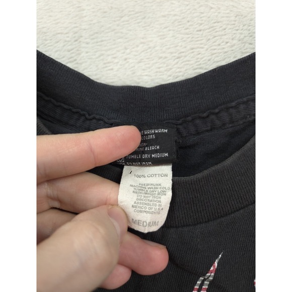 Vintage Silver Stars T Shirt Girls Mens Medium Y2K - Picture 8 of 10